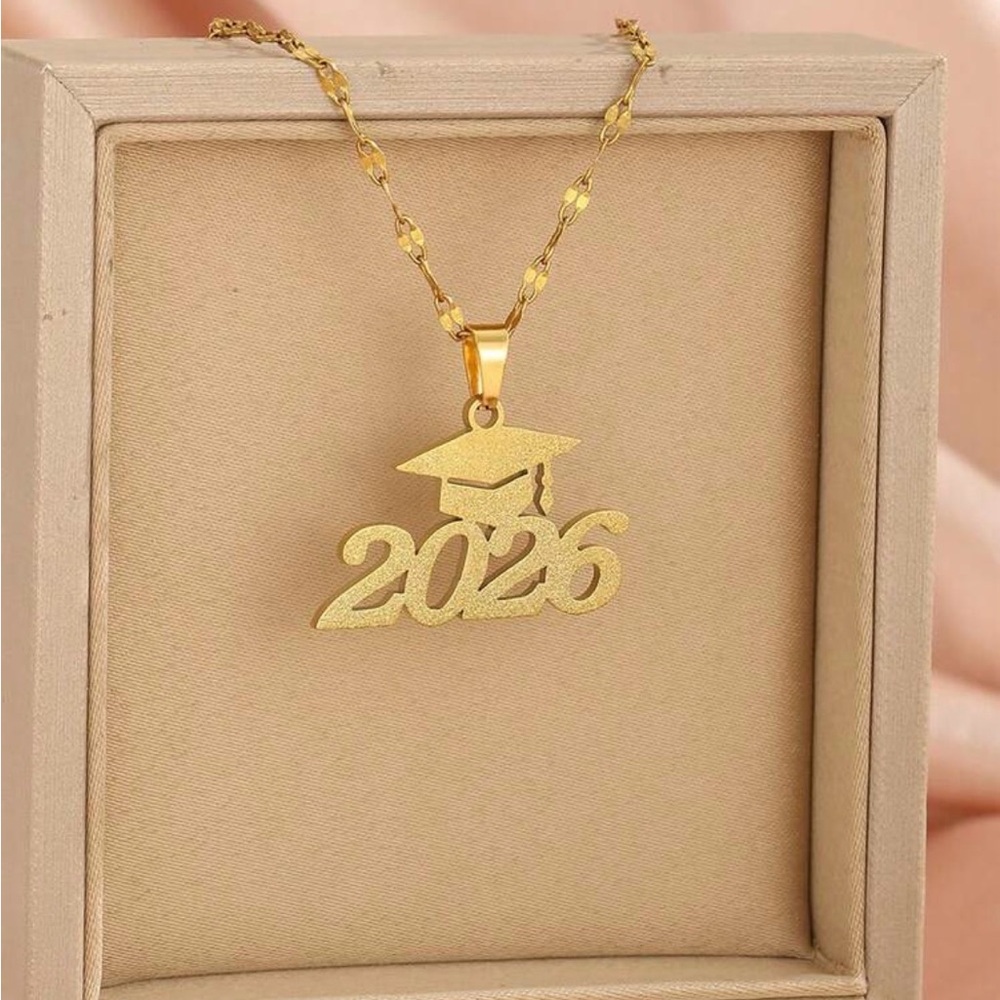 Gold Graduation Pendant Necklace 2026